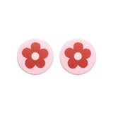 Colorful Small Flower Resin Ear Nail Patch DIY Jewelry