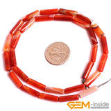 Tube Sardonyx Carnelian Beads Natural Stone Beads DIY 15 Inches