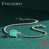 925 Sterling Silver Emerald Cut Paraiba Tourmaline Wedding Bracelet
