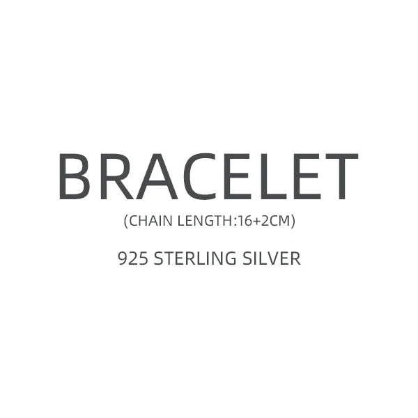 925 Silver Star Link Bracelet for Women, Party Jewelry Gift