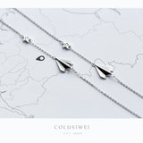 925 Silver Star Link Bracelet for Women, Party Jewelry Gift
