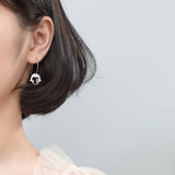Colusiwei 925 Sterling Silver Hoop Earring Korea Style Fine Jewelry
