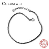 925 Sterling Silver Shining Gypsophila Charm Bracelet Adjustable Bangle
