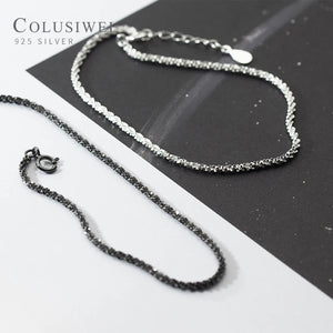 925 Sterling Silver Shining Gypsophila Charm Bracelet Adjustable Bangle