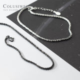 925 Sterling Silver Shining Gypsophila Charm Bracelet Adjustable Bangle