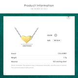 Colusiwei 925 Silver Heart Pendant Necklace for Women