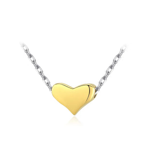Colusiwei 925 Silver Heart Pendant Necklace for Women
