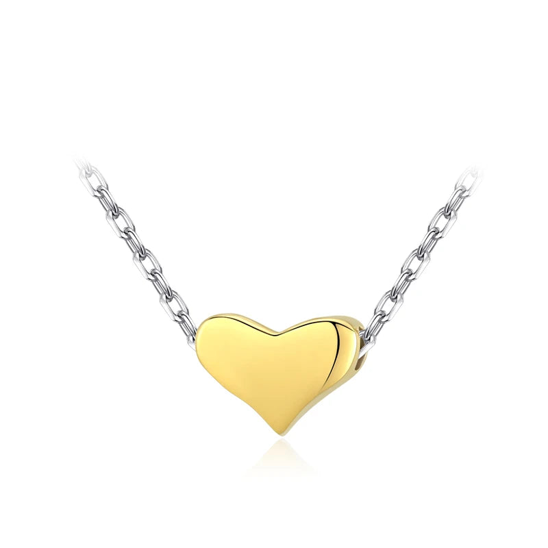 Colusiwei 925 Silver Heart Pendant Necklace for Women
