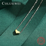 Colusiwei 925 Silver Heart Pendant Necklace for Women