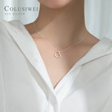 Colusiwei 925 Silver Heart Pendant Women Wedding Fine Jewelry