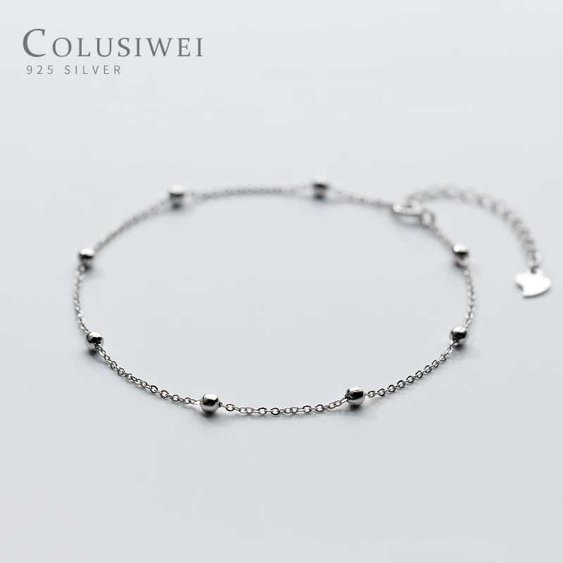 925 Sterling Silver Anklet for Foot Jewelry