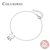 Colusiwei National Style Silver Anklets for Women