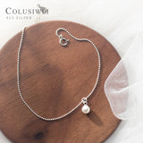 Colusiwei 925 Silver Beads Anklet for Women