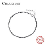 Colusiwei 925 Silver Star Chain Bracelet - Valentines Jewelry Gift