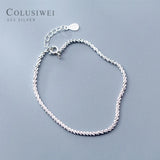 Colusiwei 925 Silver Star Chain Bracelet - Valentines Jewelry Gift