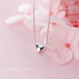 Colusiwei 925 Heart Pendant Necklace for Women