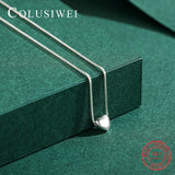 Colusiwei Silver Heart Pendant Necklace 925 Sterling Silver