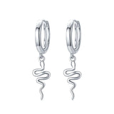Colusiwei 925 Silver Snake Hoop Earrings for Women