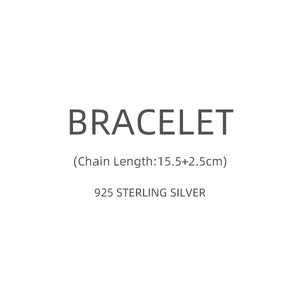 Colusiwei Wishbone Chain Bracelet 925 Sterling Silver Stylish Link