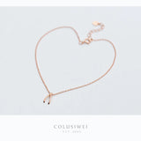 Colusiwei Wishbone Chain Bracelet 925 Sterling Silver Stylish Link