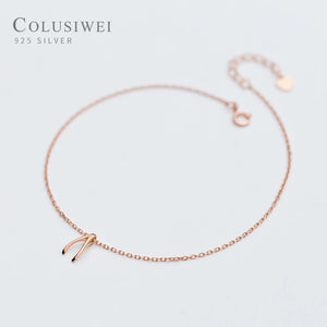 Colusiwei Wishbone Chain Bracelet 925 Sterling Silver Stylish Link