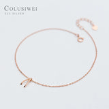 Colusiwei Wishbone Chain Bracelet 925 Sterling Silver Stylish Link