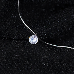 Colusiwei CZ 925 Silver Snake Chain Choker Necklace
