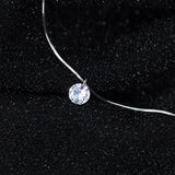 Colusiwei CZ 925 Silver Snake Chain Choker Necklace