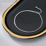 Colusiwei 925 Sterling Silver Snake Bone Chain Bracelet Anklet Women Girl
