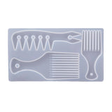 3-Cell Comb Casting Silicone Mold for DIY Hair Accessories