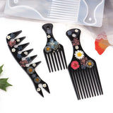 3-Cell Comb Casting Silicone Mold for DIY Hair Accessories