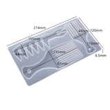 3-Cell Comb Casting Silicone Mold for DIY Hair Accessories