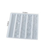 Combination Bookmark Resin Silicone Mold Cat's Paw Love Flower Leaves Epoxy Mold