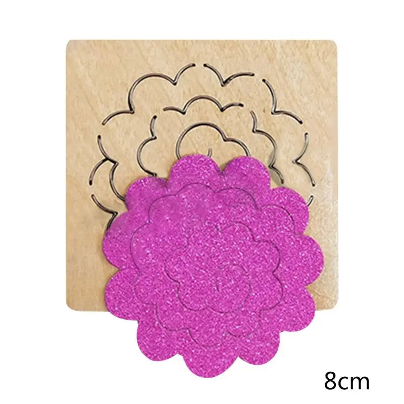 Flower Wooden Cutting Dies Stencil DIY Scrapbooking Album Stamp