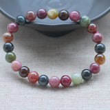 Natural Tourmaline Bracelet Woman Old Mine Candy Coloured Tourmaline Crystal