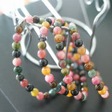 Natural Tourmaline Bracelet Woman Old Mine Candy Coloured Tourmaline Crystal