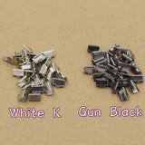 DIY Bracelet Clasps Set, Ribbon Rope Ends Clamping Buckle Kit