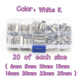 DIY Bracelet Clasps Set, Ribbon Rope Ends Clamping Buckle Kit