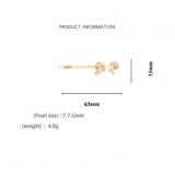 Versatile Pearl Hairpin for Women, Freshwater Pearl Clip F0002