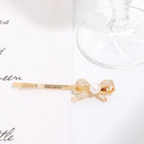 Versatile Pearl Hairpin for Women, Freshwater Pearl Clip F0002