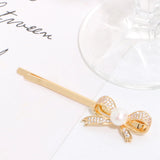 Versatile Pearl Hairpin for Women, Freshwater Pearl Clip F0002