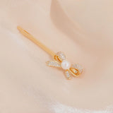 Versatile Pearl Hairpin for Women, Freshwater Pearl Clip F0002