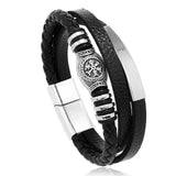 Compass Bracelet Stainless Steel Mens Bracelet