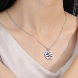 Compass Flag Spin Necklace 925 Sterling Silver Nautical Dream Jewelry