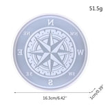 Compass Wall Decor Epoxy Mold Hanging Ornaments Resin Silicone Mould