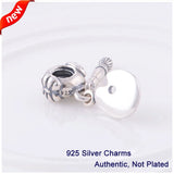 925 Silver Artist's Palette Beads Colorful Charms for Fandola Bracelets