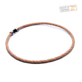 Compleenzza Leather Cord Bracelet with Metallic Closure