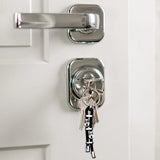 Compleenzza Leather Cord Keychain with Metal Parts