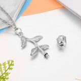 Rose Cremation Necklace for Women