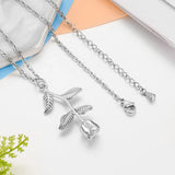 Rose Cremation Necklace for Women
